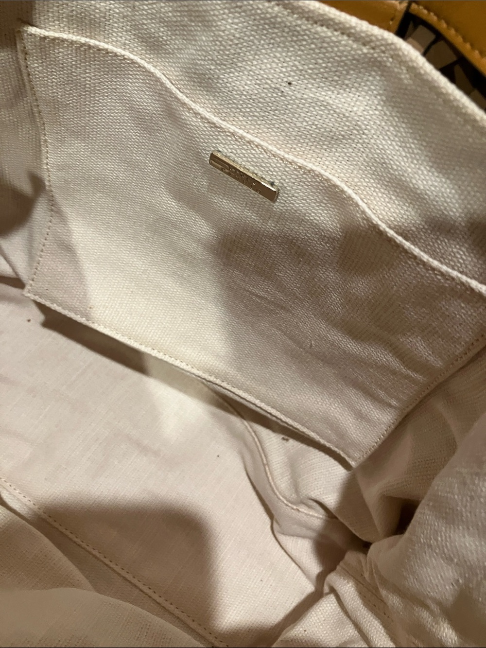 Woven Leather Tote Bag - Tan By Vince Camuto - Picture 8 of 11